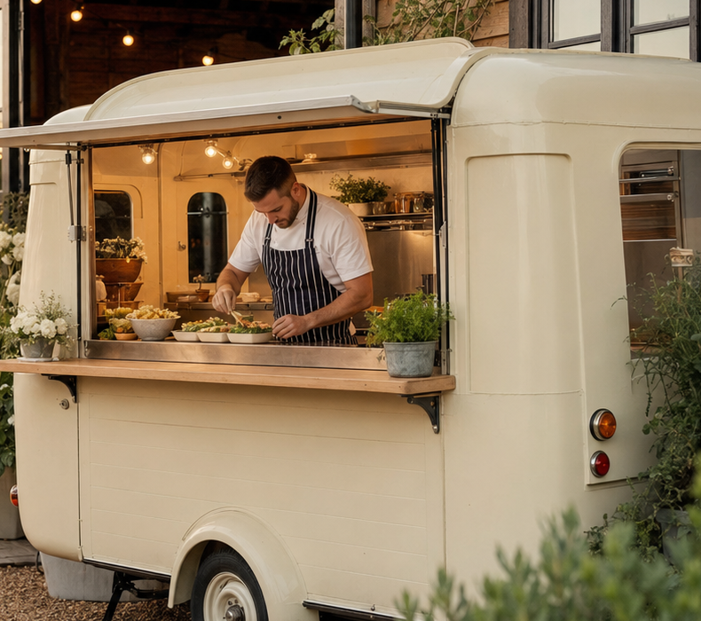 A street-food van